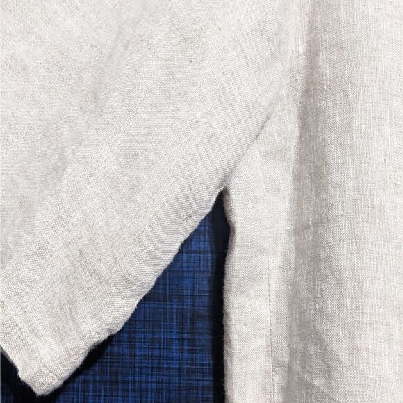 Benjamin Benmoyal Cassette Bowling Button Down Shirt Cream Women's Size Small - Picture 8 of 11